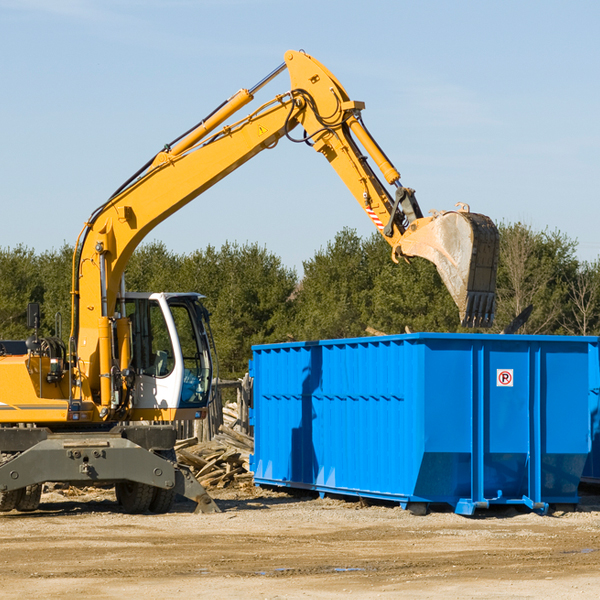 are there any restrictions on where a residential dumpster can be placed in Conway FL